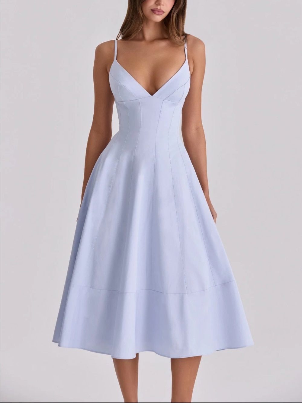 House of CB Millie Blue bell lace Midi Dress